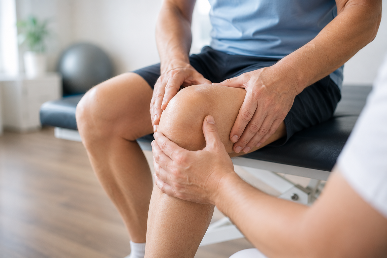 Individuelle Untersuchung des Knies in der Orthopädischen Praxis Damme